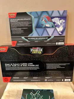 Pokemon TCG Paldean Fates Great Tusk EX Salamance Ex Twilight Masquerade ETB - Image 5