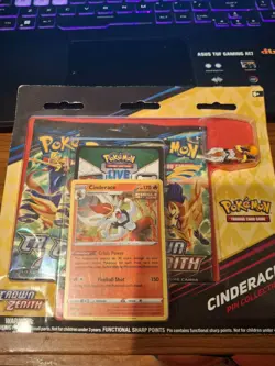 Crown Zenith Cinderace Pokemon Pin Collection 3-Pack - Image 1