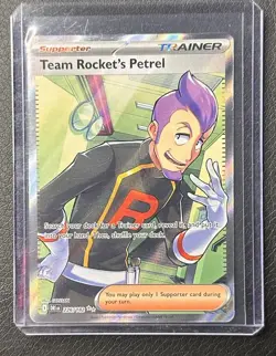 Pokemon TCG: 226/182 Team Rocket’s Petrel Full Art From Destined Rivals - Image 1
