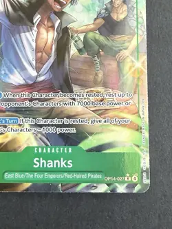 One Piece TCG - Shanks R Alt Art The Azure Sea's Seven OP14-027 NM - Image 5