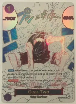 One Piece Gear Two OP11-080 Monkey D. Luffy Event Manga - Image 1