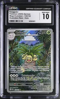 Pokemon TCG Kokowei Exeggutor 135/132 NM Deutsch no PSA CGC Gen Mint 10 - Image 1
