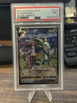 Serperior V TG13/TG30 - Pokemon Silver Tempest Trainer Gallery Holo PSA 9 - Image 1