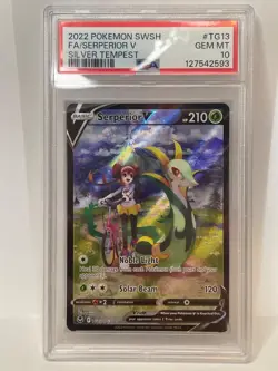 Serperior V Pokemon TCG Silver Tempest TG13/TG30 Ultra Rare PSA 10 GEM MINT - Image 1