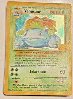 Venusaur 15/102 Celebrations: Classic Collection Holo Pokemon Vintage TCG Rare - Image 2