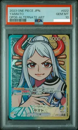 One Piece Wings of the Captain YAMATO Alternate Alt Art OP06-022 GEM MINT PSA 10 - Image 1
