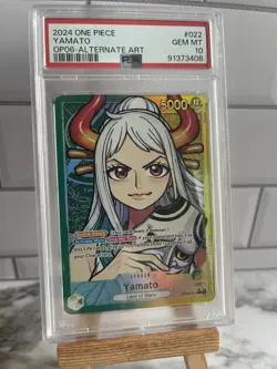 YAMATO OP06-022 PSA 10 ALT ART LEADER ONE PIECE WINGS OF THE CAPTAIN ENGLISH - Image 1