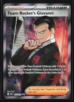 Team Rocket's Giovanni 225/182 SV10: Destined Rivals Ultra Rare Pokemon Card - Image 1