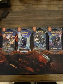 Pokemon TCG - Sun & Moon Burning Shadows Sleeved Booster Packs Complete Art Set - Image 1