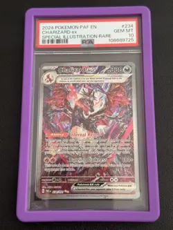 PSA 10 Charizard EX 234/091 Pokemon Paldean Fates Special Illustration Rare SIR - Image 1