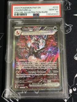 PSA 10 Charizard EX 234/091 Pokemon Paldean Fates Special Illustration Rare SIR - Image 1