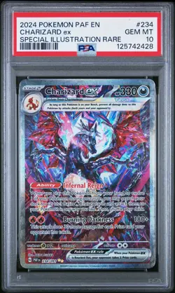 2024 Pokemon Paldean Fates Charizard Ex 234/091 Special Illustration Rare PSA 10 - Image 1