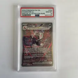 PSA 10 Pokemon Charizard EX 234/091 Special Illustration Rare Paldean Fates - Image 1