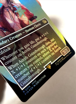 MTG Aerith Gainsborough (Borderless Foil) Final Fantasy 0374 FFVII FF7 NM - Image 2