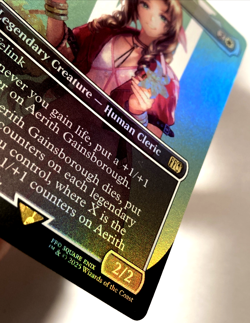 MTG Aerith Gainsborough (Borderless Foil) Final Fantasy 0374 FFVII FF7 NM - Image 3