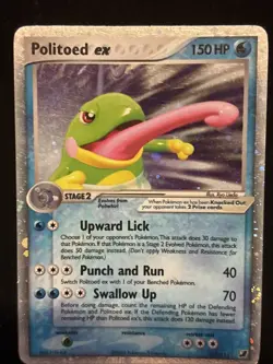 Pokemon Politoed EX 107/115 Unseen Forces Holo Card English Ultra Rare - Image 4