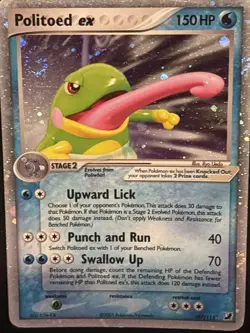 Pokemon Politoed EX 107/115 Unseen Forces Holo Card English Ultra Rare - Image 5