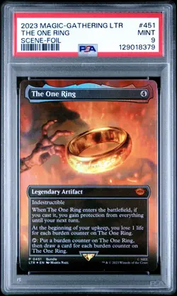 MTG - Lord Of The Rings - The One Ring - Full Art - Scene Foil - PSA 9 Mint - Image 1