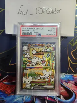 PSA 10 Pokemon Chinese Prize Turn CSV4C 158/129 Maushold ex SAR FA Exclusive - Image 1