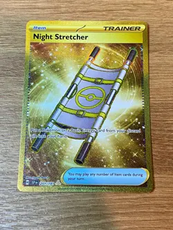 Pokemon TCG Night Stretcher Gold Hyper Rare Card 251/191 Surging Sparks - Image 1
