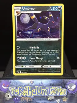 Pokemon Card Umbreon SWSH129 Black Star Promo Holo Near Mint - Image 1