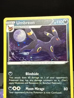Pokemon Card Umbreon SWSH129 Black Star Promo Holo Near Mint - Image 2
