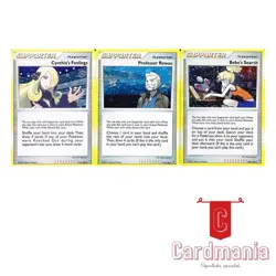 Pokemon - Cynthia's Feelings / Professor Rowan / Bebe's Search Foil Card Set (3) - Image 1