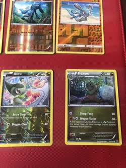 40 Pokemon Card Bundle Everything Pictured Including Riolu Larvitar Gible - Image 5