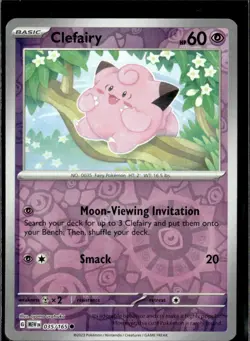 Pokemon Clefairy 035/165 151 Reverse Holo Common 5 Card Lot - Image 1