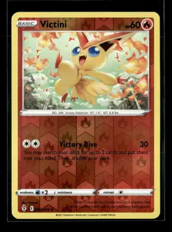 Pokemon Victini 020/203 Evolving Skies Reverse Holo Rare 4 Card Lot - Image 1