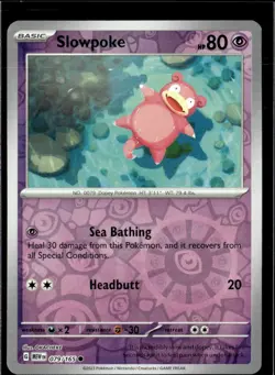 Pokemon Slowpoke 079/165 151 Reverse Holo Common 4 Card Lot - Image 1
