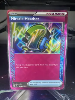 Pokemon TCG Miracle Headset Surging Sparks 183/191 Ace Spec Rare Card NM/M - Image 1