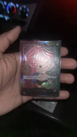 One Piece card EB02 OP08-001 L Tony Tony Chopper Parallel GOLD FONT Anime 25th - Image 1