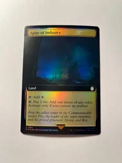 Spire of Industry NM (Extended Art) Universes Beyond: Fallout Foil MTG - Image 1