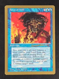 MTG Force of Will Magic World Championship Decks Regular Uncommon HP CREASE - Image 1