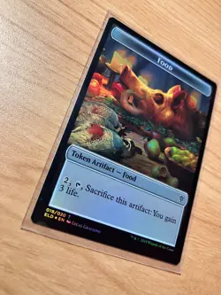 Human / Food -Sealed Token (Foil) - Throne of Eldraine 2 Sided - MTG 2019 - Image 4