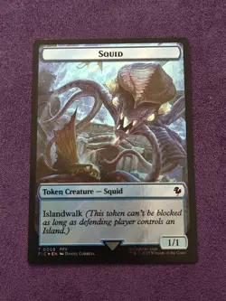 1x Spirit || Squid Token, Surge Foil, Final Fantasy, Magic MTG NM - Image 2
