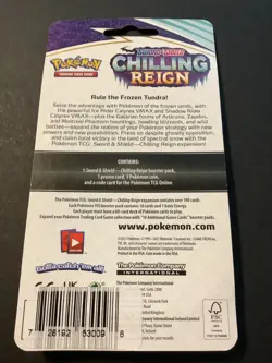 2021 Pokemon Sword & Shield Chilling Reign Phanpy Blister SEALED w/GALAXY SWIRL - Image 2