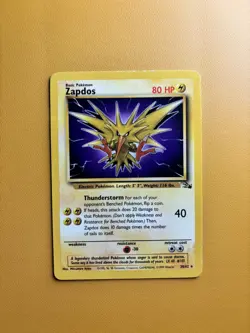 Zapdos | 30/62 | Fossil Non-Holo Rare 1999 | Pokemon LP - Image 1