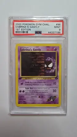 1st Edition Sabrina’s Gastly - PSA 9 Mint - 2000 Pokemon Gym Challenge 96/132 - Image 1
