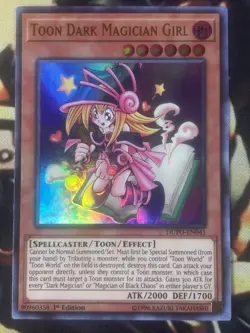 Yugioh: Toon Dark Magician Girl - DUPO-EN041 - Ultra Rare - 1st Edition - NM - Image 1