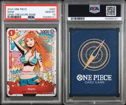 Nami OP-06 #007 Treasure Rare PSA 10 One Piece Wings of The Captain !GEM MINT! - Image 1