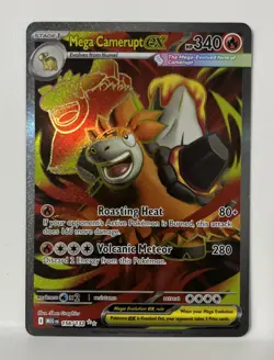 Mega Camerupt ex - 156/132 ME01: Mega Evolution - Pokemon Card - NM - Image 1