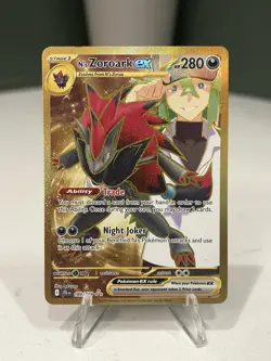 Pokemon TCG N's Zoroark EX Holo Card 189/159 Sv09: Journey Together Hyper Rare - Image 1