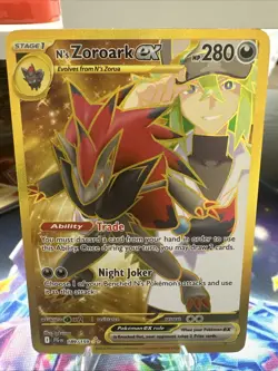 Pokemon TCG N's Zoroark EX Hyper Rare Holo Card 189/159 Sv09: Journey Together - Image 1