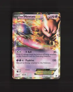 Mewtwo EX 54/113 Legendary Treasures Ultra Rare Holo Pokemon Card MP - Image 1