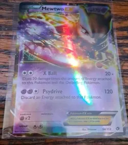 Pokemon Mewtwo EX TCG Holo Ultra Rare Card 54/113 Legendary Treasures - Image 1