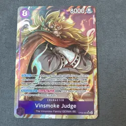 NM Vinsmoke Judge OP06-062 Alt Art SR Wings Of The Captain One Piece TCG CCG - Image 1