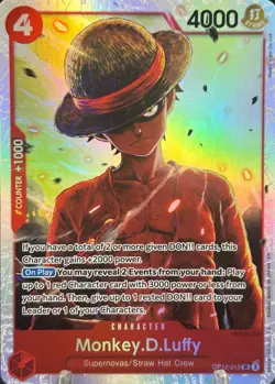 • Monkey D. Luffy • OP12-015 SR Legacy Of The Master Holo Foil One Piece TCG NM - Image 1