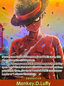 • Monkey D. Luffy • OP12-015 SR Legacy Of The Master Holo Foil One Piece TCG NM - Image 3